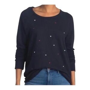 Sundry Heart Print Pullover Sweater – Size 2 (M)